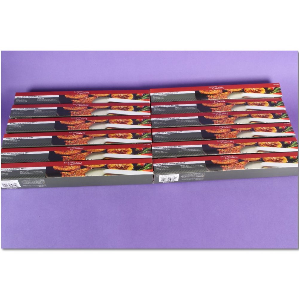 Lot of 12 Backyard Creations Non-Stick Cooking mats. 259-7257 YOU GET 12 MATS